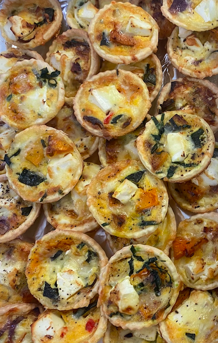 Baby Quiche  Variety Of Fillings