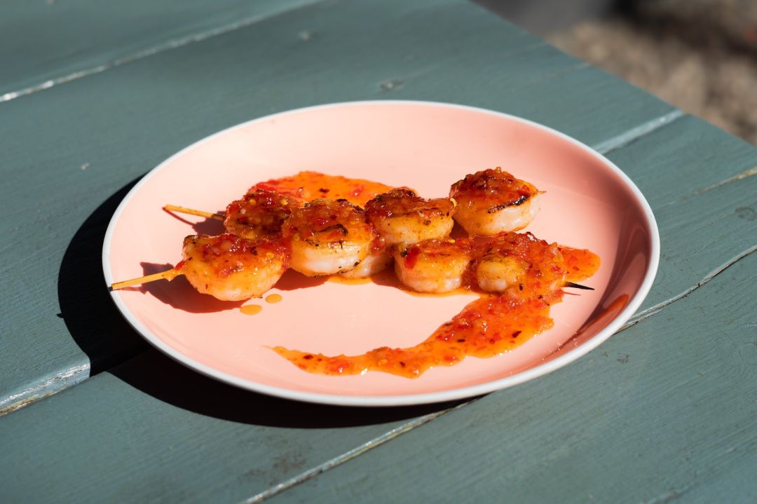 Sweet Chili Prawn Skewers