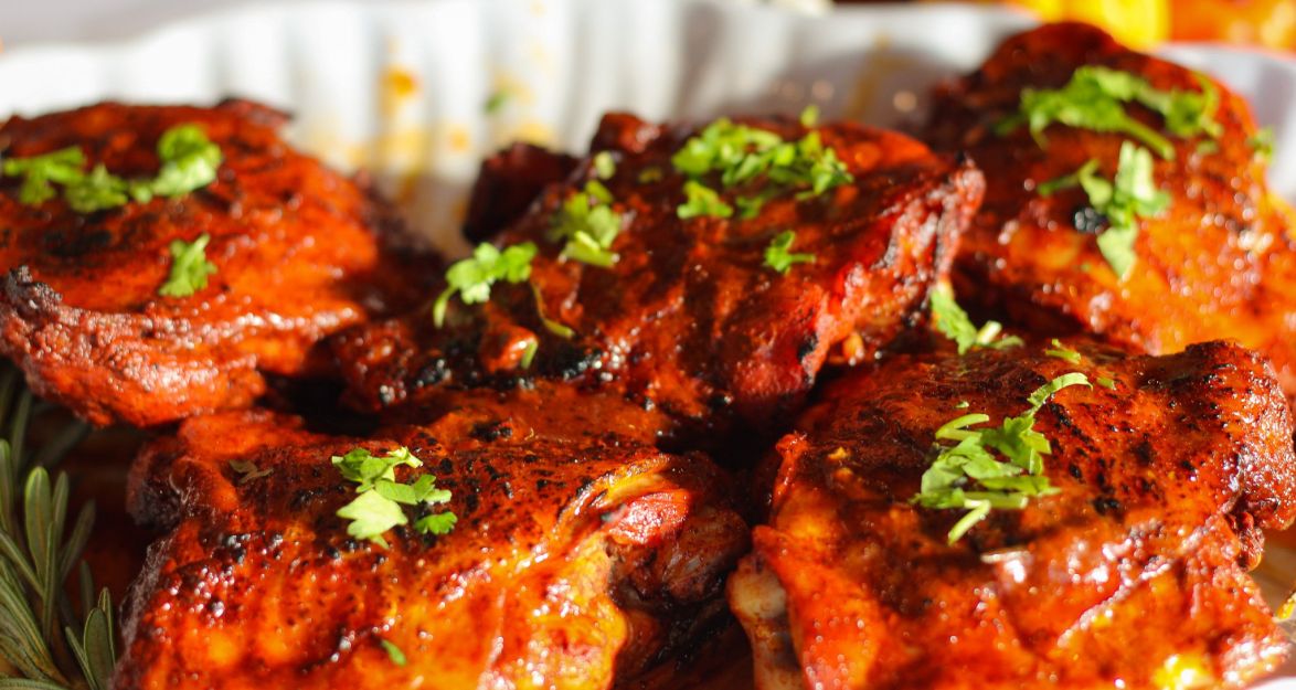 Achiote Roasted Chicken Thighs