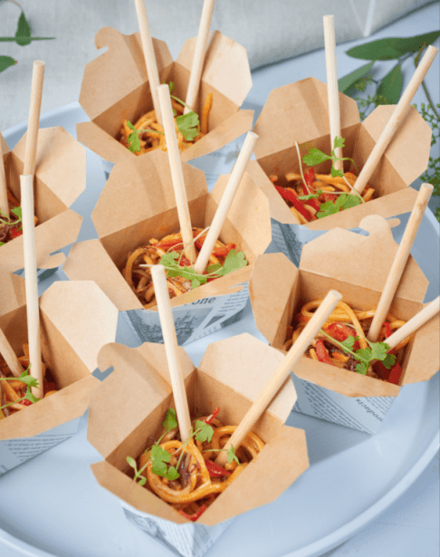 Small Mini Asian Inspired Box Platters