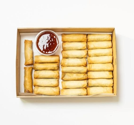Spring Rolls with Sweet Chilli Dipping Sauce