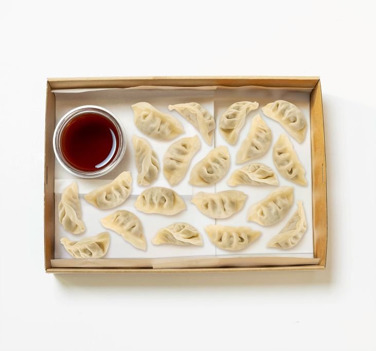 Steamed Dumplings with Soy Dressing