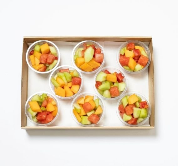 Seasonal Fruit Salad Individual Cup Platter