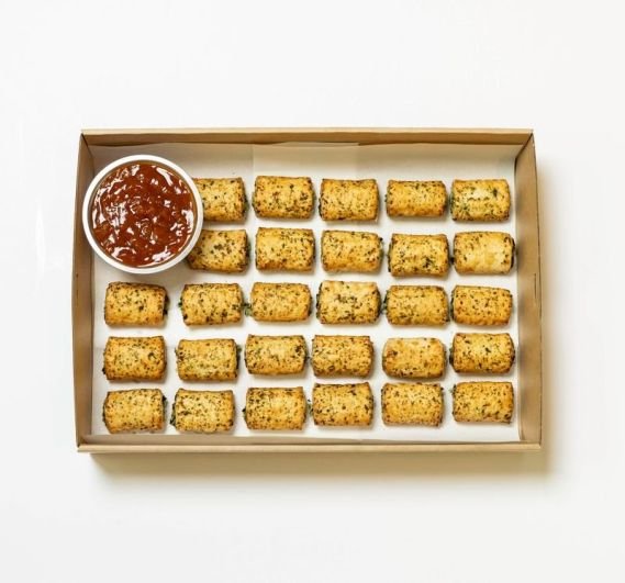 Vegetarian Sausage Rolls with Tomato Relish