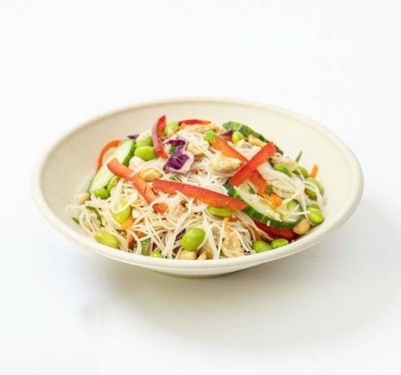 Thai Poached Chicken Noodle Salad