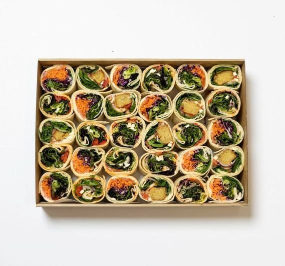 Selection of Mixed Vegetarian Wraps