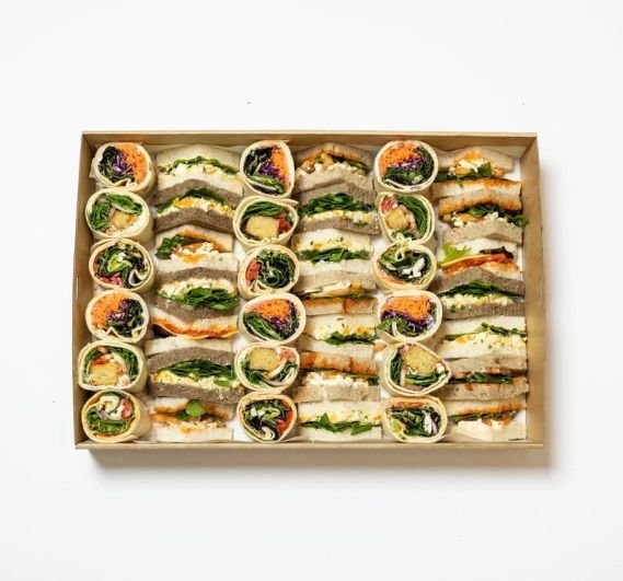 Selection of Mixed Vegetarian Sandwiches & Wraps