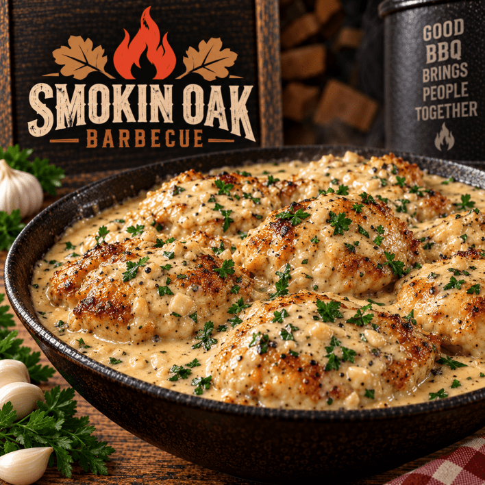 Chicken in Garlic Cream Sauce