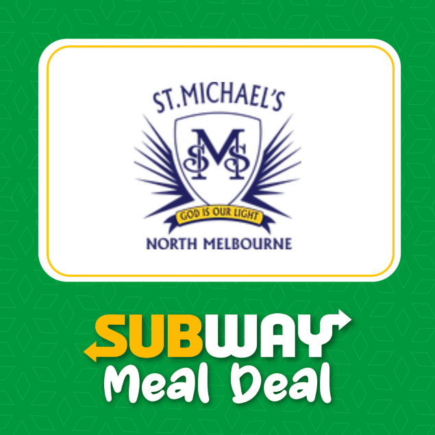 St Michael's Primary School Student Sub, Drink & Cookie Meal Deal Thu 25 Jun 26 