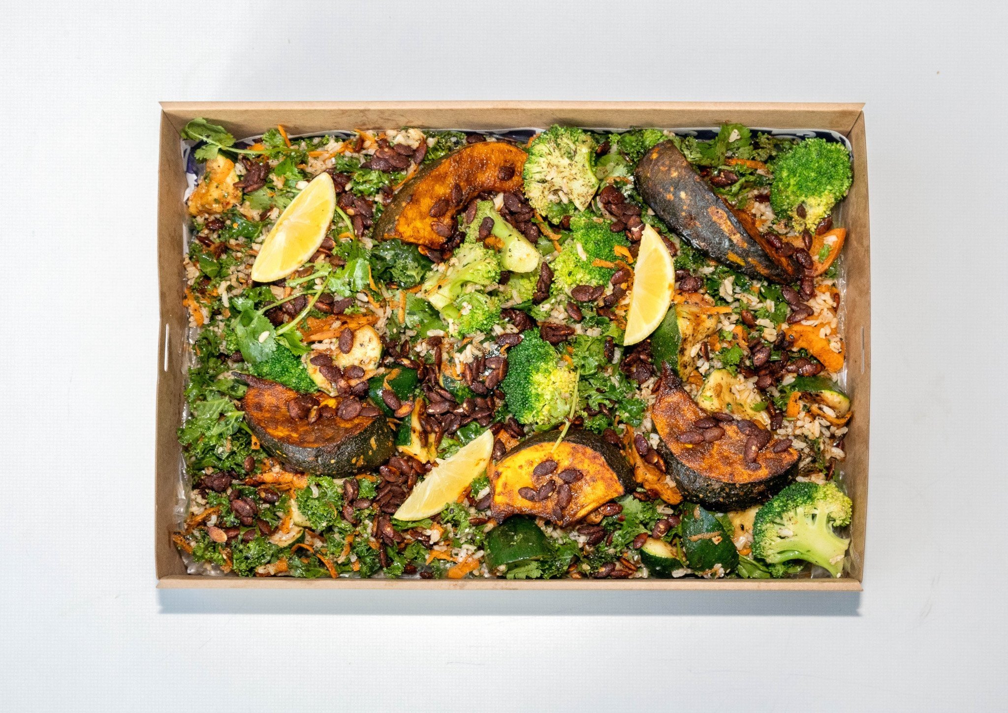 SALAD | ROASTED PUMPKIN, ZUCCHINI, & KIMCHI 