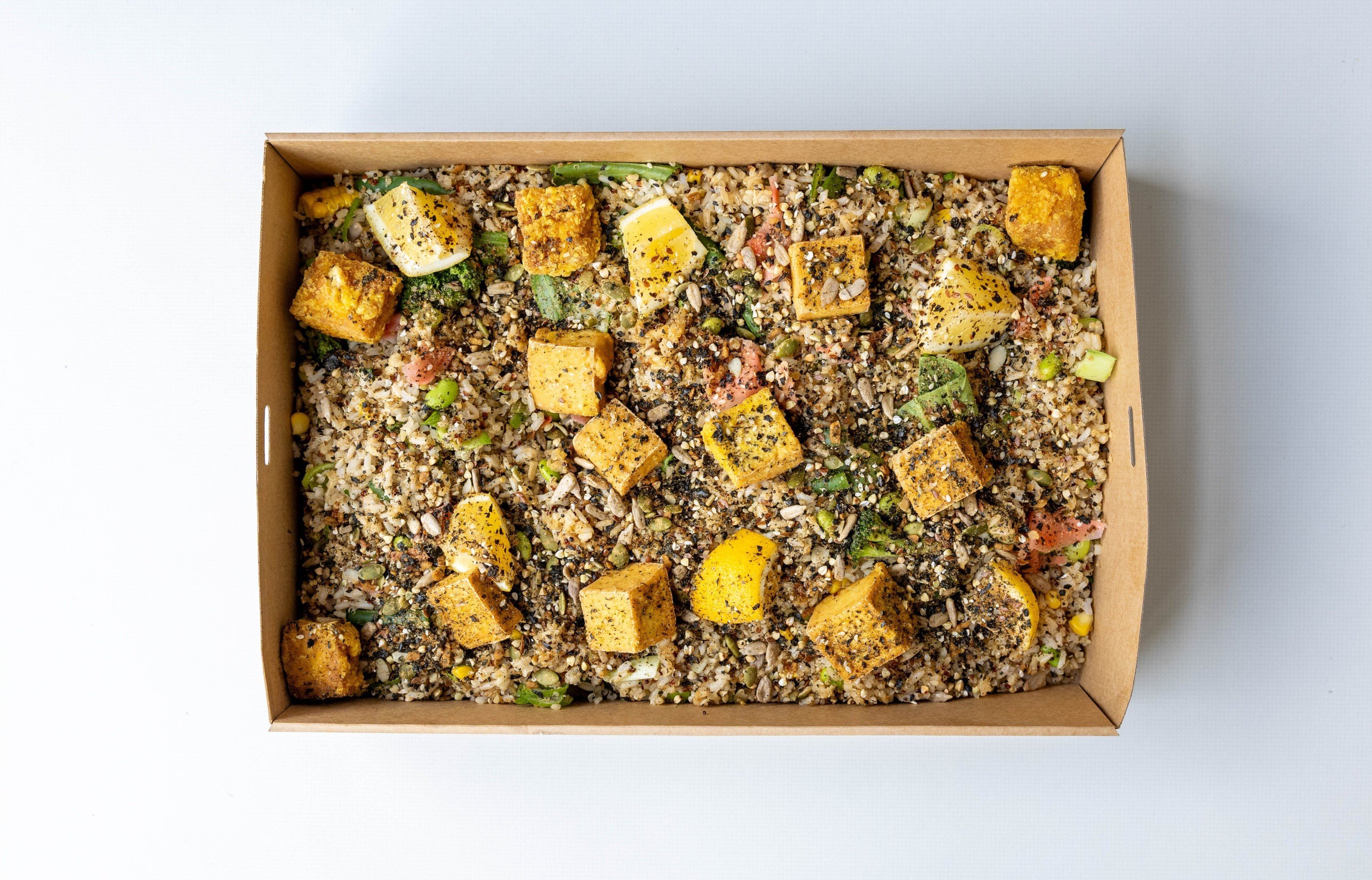 SALAD | MIXED GRAIN, TOFU W/ PONZU DRESSING