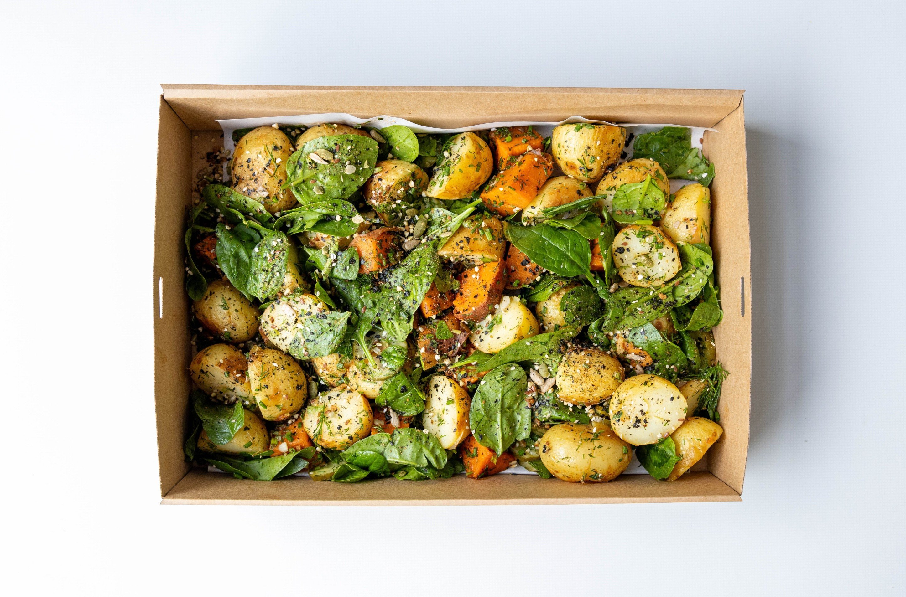 SALAD | ROASTED POTATO, EGG & TAMARI MAPLE VINAIGRETTE