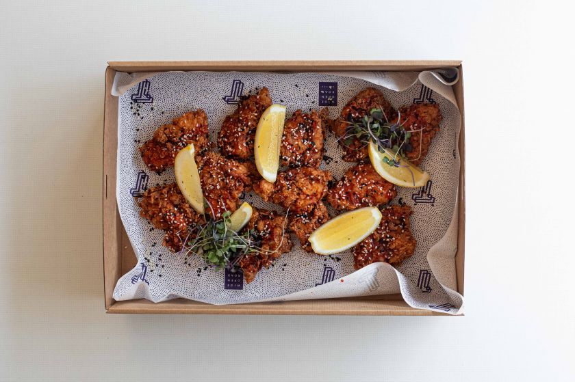 HONEY & SESAME GLAZED FRIED CHICKEN
