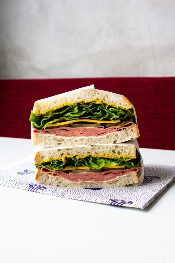 PEPPERED MORTADELLA SANDWICH
