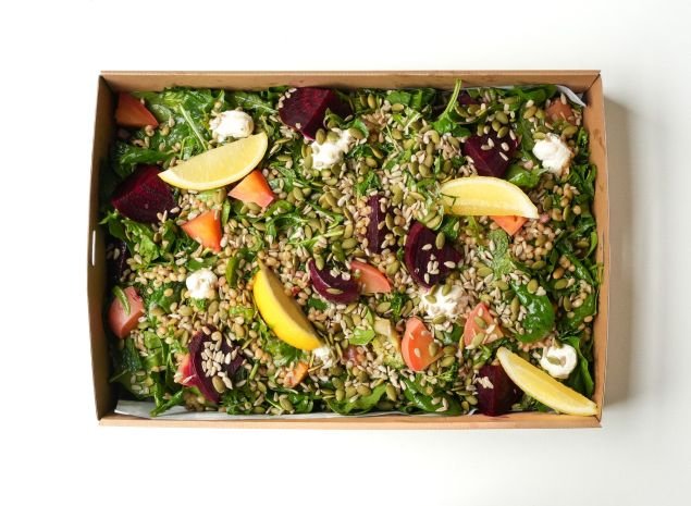 BEETROOT, FREEKEH & LABNEH SALAD