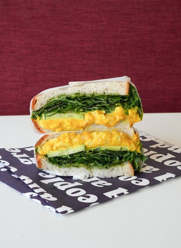 New CURRIED EGG SALAD SANDWICH 