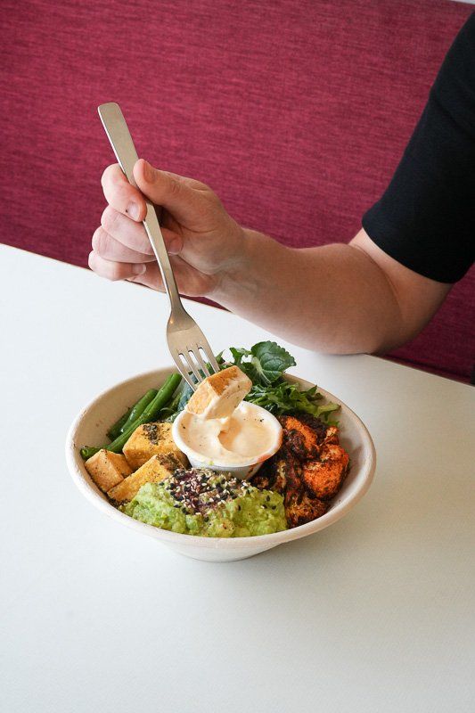 New FRIED SZECHUAN TOFU BOWL 