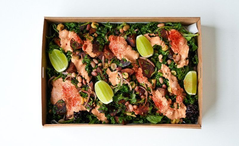 New CHIPOTLE SWEET POTATO & BABY CORN SALAD 