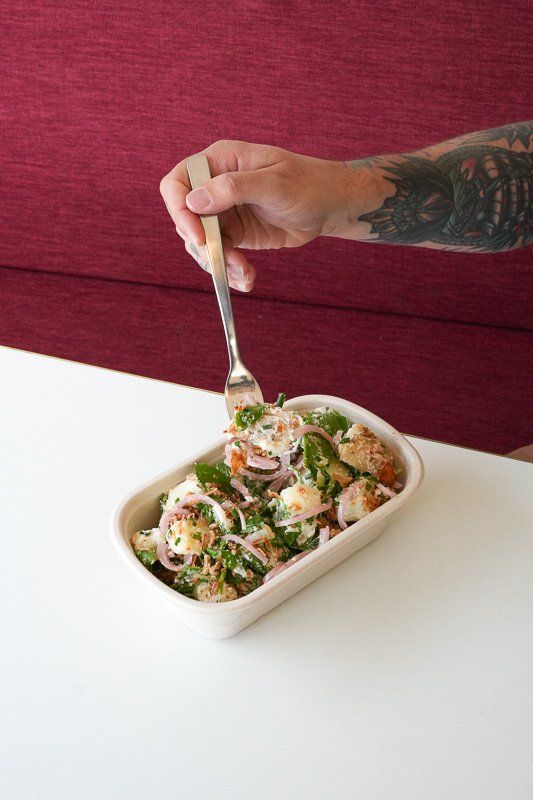 New POTATO SALAD W/ RANCH DRESSING