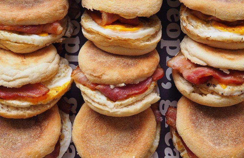 ENGLISH MUFFINS | MINI BACON, EGG & ONION JAM