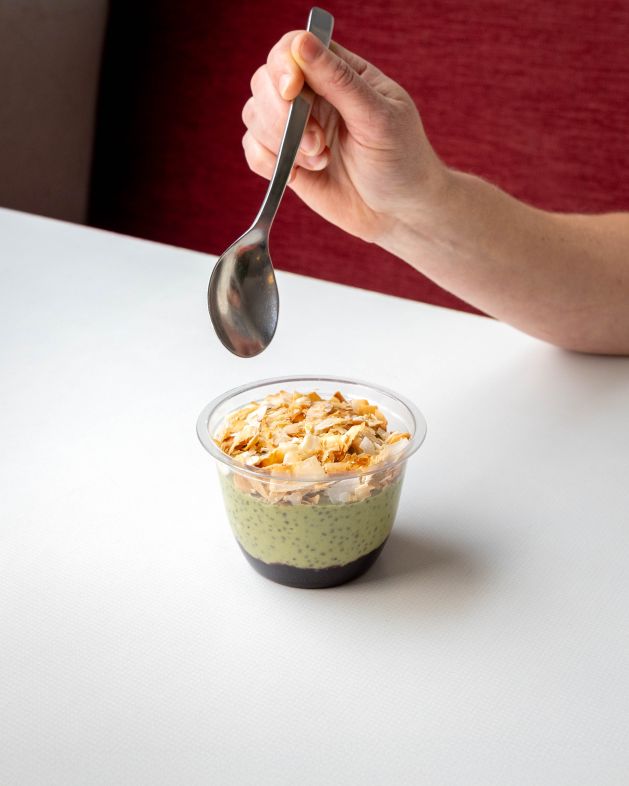 New BLUEBERRY & MATCHA CHIA PUDDING 