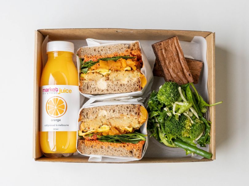TT's SIGNATURE LUNCH BOX - FALAFEL SANGA  