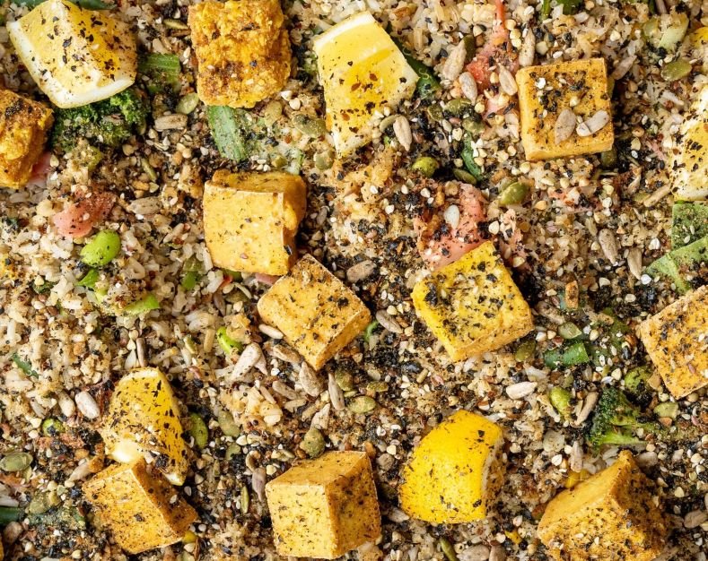 SALAD | MIXED GRAIN, TOFU W/ PONZU DRESSING