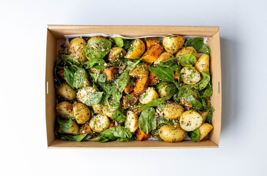SALAD | ROASTED POTATO, EGG & TAMARI MAPLE VINAIGRETTE