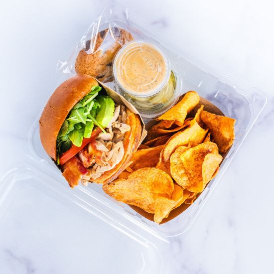 Chicken Club Sandwich Boxed Meal
