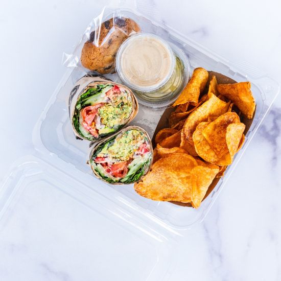 Falafel Wrap Boxed Meal*