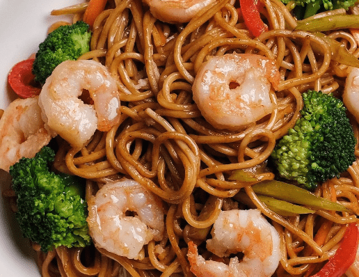 Lo Mein Egg Noodles - Medium Shrimp (Feeds 4 - 5)