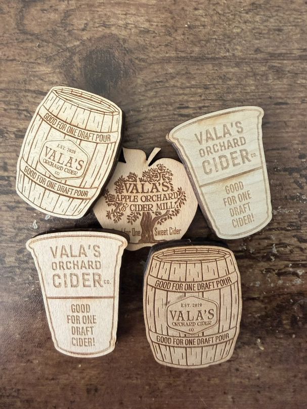 Valas Orchard Cider Tokens 