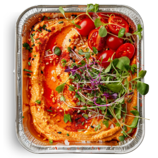 Chipotle Hummus with Caramelized Tomatoes, Onions & Parsley (32 oz.)