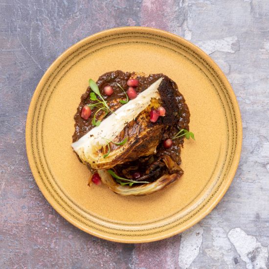 Roasted Cauliflower with Shawarma Butter & Tahini